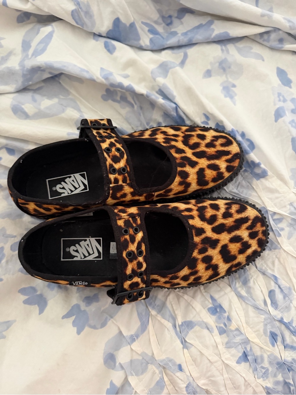Vans Leopard Mary Jane Shoes - Leopard Print